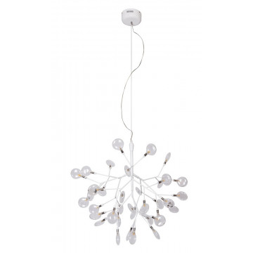 Подвесная люстра Crystal Lux EVITA SP36 WHITE/TRANSPARENT 1691/236, 36xG4x1W