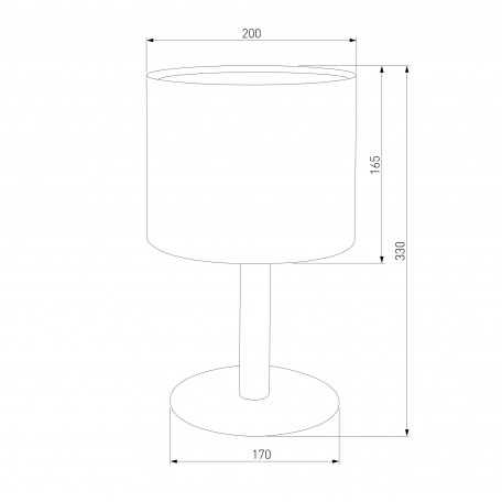 Схема с размерами TK Lighting 5219 Deva Graphite