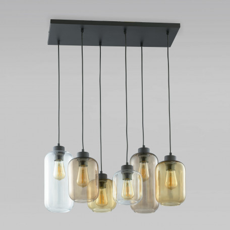 Подвесной светильник TK Lighting 3176 Marco Brown (a059442), 6xE27x60W