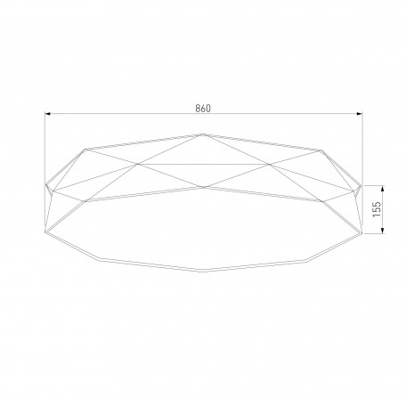 Схема с размерами TK Lighting 4223 Kantoor Graphite