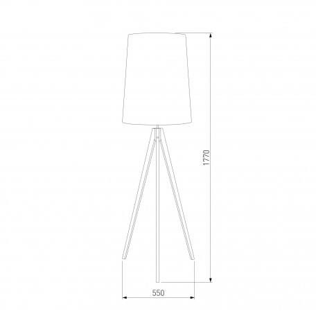 Схема с размерами TK Lighting 5046 Walz