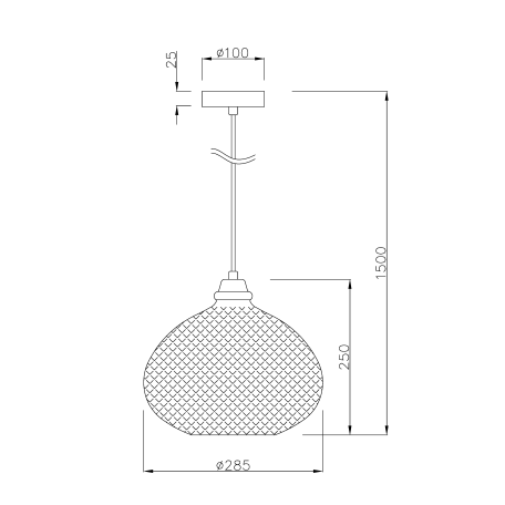 Схема с размерами Stilfort 2109/00/01P