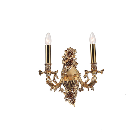 Бра Lucia Tucci Illuminazione FIRENZE W1780.2 antique gold, 2xE14x40W