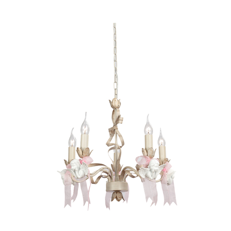 Подвесная люстра Lucia Tucci Illuminazione ANGELO 147.5 Ivory, 5xE14x60W