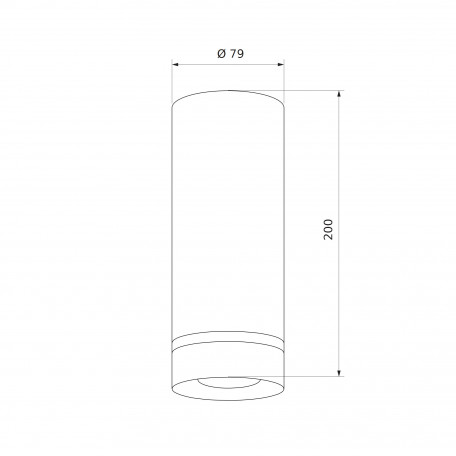 Схема с размерами Elektrostandard a037518