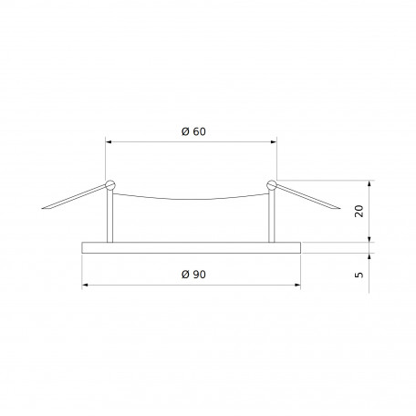 Схема с размерами Elektrostandard a038446