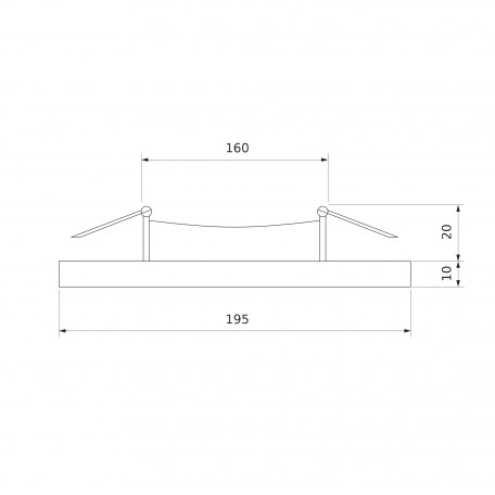 Схема с размерами Elektrostandard a038376