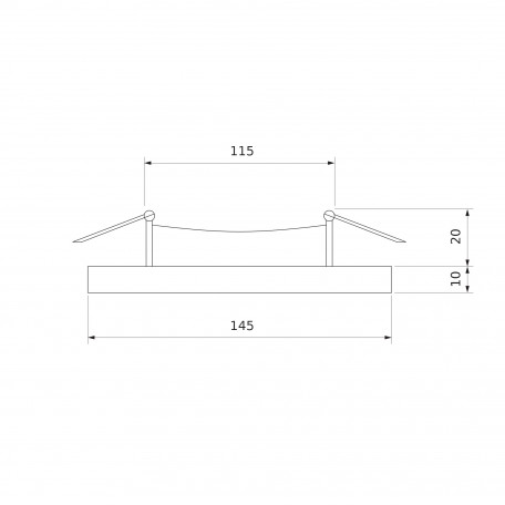 Схема с размерами Elektrostandard a038375