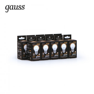 Светодиодная лампа Gauss 105102110 шар малый E27 9,5W, 3000K (теплый) CRI>90 150-265V, гарантия 5 лет - миниатюра 4