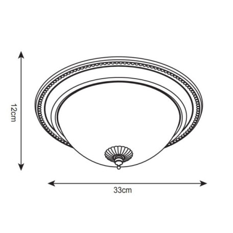 Схема с размерами Arte Lamp A1305PL-2AB