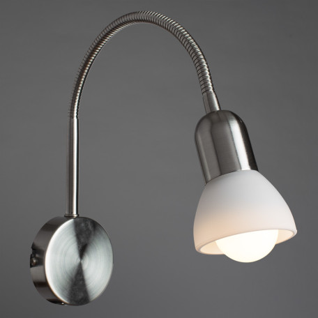 Настенный светильник с регулировкой направления света Arte Lamp Falena A3116AP-1SS, 1xE14x40W - миниатюра 2