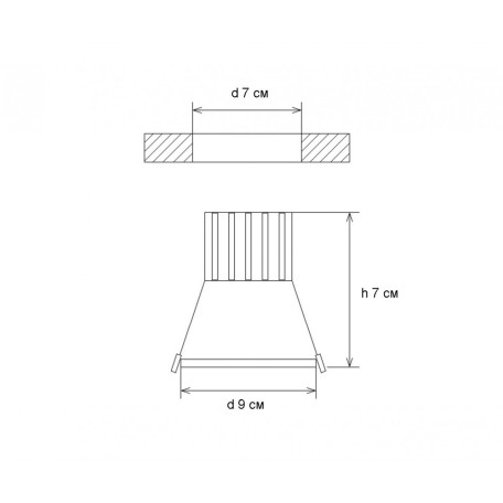 Схема с размерами Kink Light 2152,33