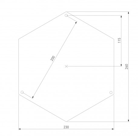 Схема с размерами Elektrostandard a025304