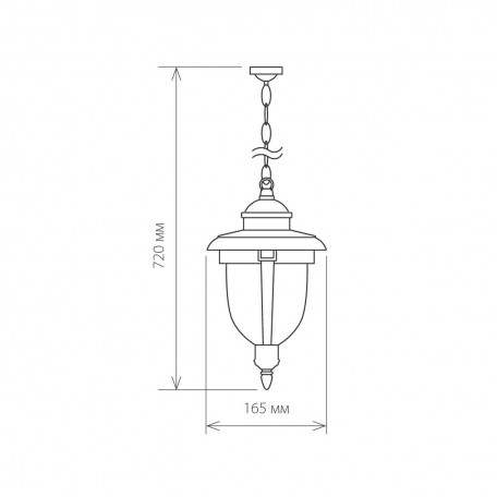 Схема с размерами Elektrostandard a028009