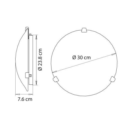 Схема с размерами Arte Lamp A3720PL-2CC