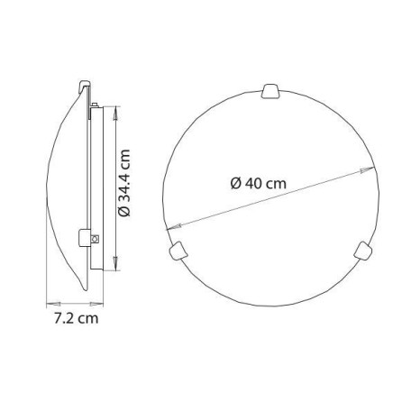 Схема с размерами Arte Lamp A3720PL-3CC