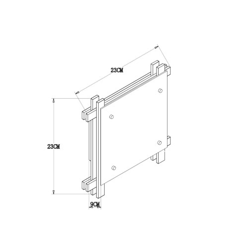 Схема с размерами Arte Lamp A6460PL-1BR