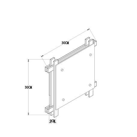 Схема с размерами Arte Lamp A6460PL-2BR