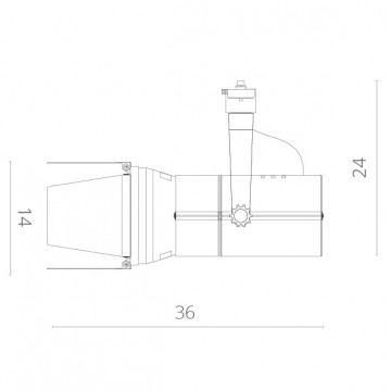 Схема с размерами Arte Lamp A6312PL-1WH