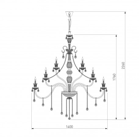 Схема с размерами Bogate's 336 Strotskis