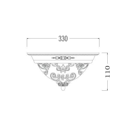 Схема с размерами Maytoni C907-CL-02-W