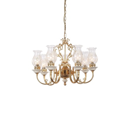 Подвесная люстра Lucia Tucci Illuminazione VETRALLA 179.7 antique gold, 7xE14x60W