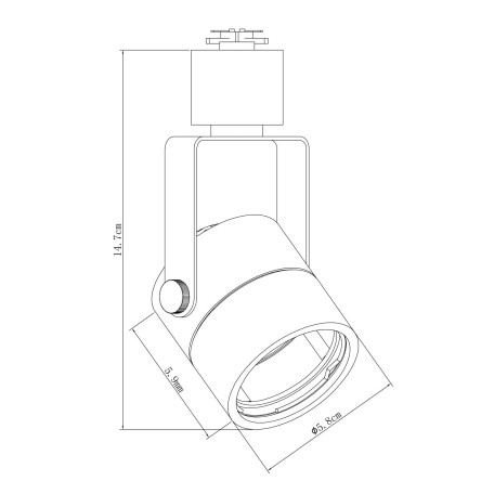 Схема с размерами Arte Lamp A1310PL-1WH