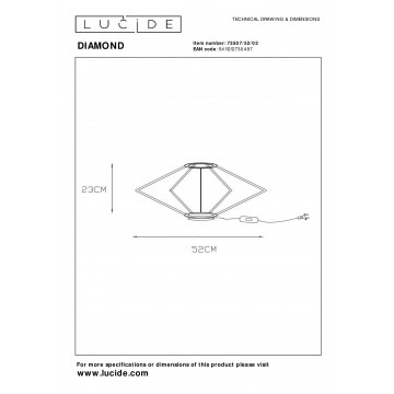 Схема с размерами Lucide 73507/52/02