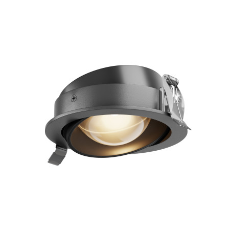 Встраиваемый светодиодный светильник Maytoni Lens DL105-12W3K-B, IP44, LED 12W 3000K 760lm CRI90
