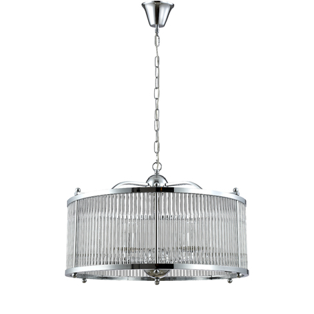 Подвесная люстра Crystal Lux TADEO SP6 D600 CHROME/TRANSPARENTE 3030/306, 6xE14x40W