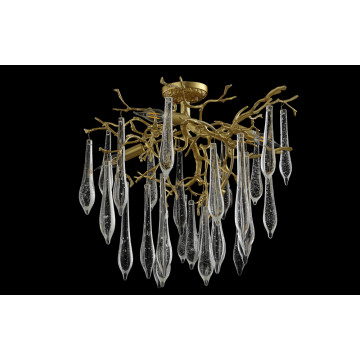 Потолочная люстра Crystal Lux REINA PL5 D600 GOLD PEARL 3580/105, 5xE14x60W - миниатюра 3