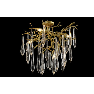 Потолочная люстра Crystal Lux REINA PL5 D600 GOLD PEARL 3580/105, 5xE14x60W - миниатюра 4