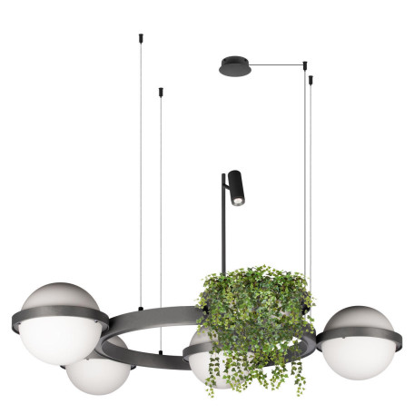 Подвесной светодиодный светильник Loft It Jardin 10121/4 Dark grey, LED 99W 3000K 6930lm