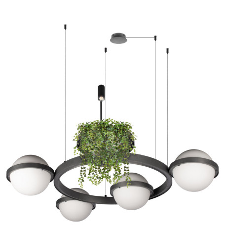 Подвесной светодиодный светильник Loft It Jardin 10121/4 Dark grey, LED 99W 3000K 6930lm - миниатюра 2