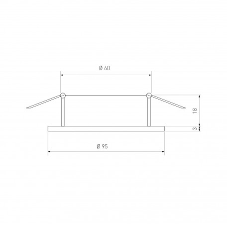 Схема с размерами Elektrostandard a031341