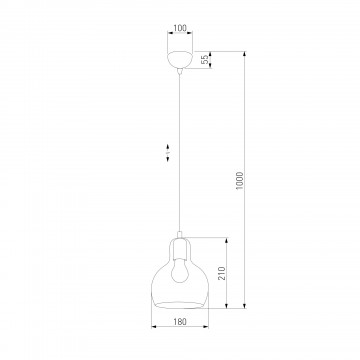 Схема с размерами TK Lighting 600 Mango 1