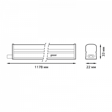 Схема с размерами Gauss 130411214