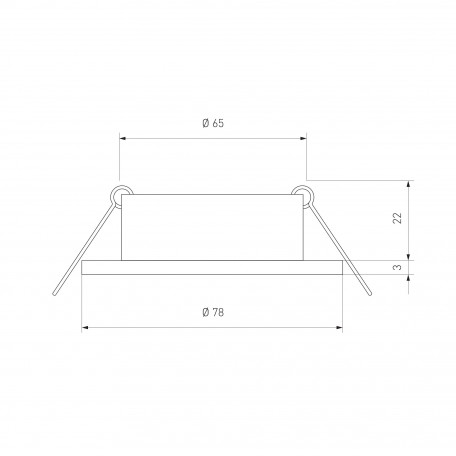 Схема с размерами Elektrostandard a030361