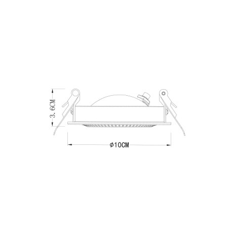 Схема с размерами Arte Lamp A3007PL-1WH