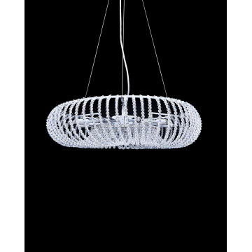 Подвесная люстра Lumina Deco Graziana LDP 10061 D60, 9xG9x20W, прозрачный, хрусталь - миниатюра 2