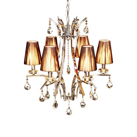 Подвесная люстра Lumina Deco Glamour LDP 66247-6 BR, 6xE14x40W