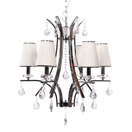 Подвесная люстра Lumina Deco Glamour LDP 66247-6 WT, 6xE14x40W