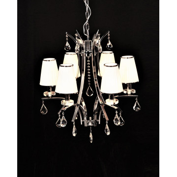 Подвесная люстра Lumina Deco Glamour LDP 66247-6 WT, 6xE14x40W - миниатюра 5