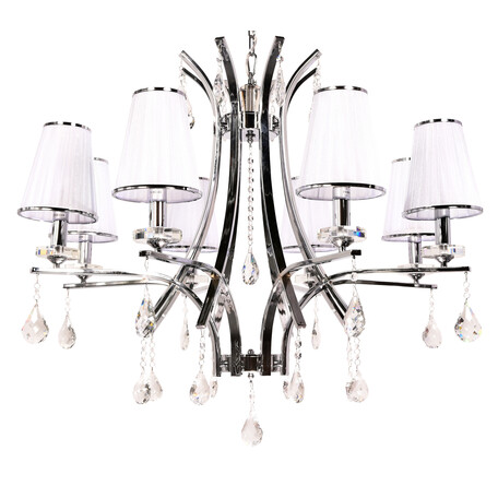 Подвесная люстра Lumina Deco Glamour LDP 66247-8 WT, 8xE14x40W