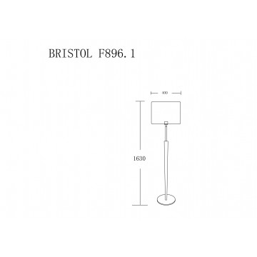 Схема с размерами Lucia Tucci BRISTOL F896.1