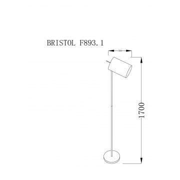 Схема с размерами Lucia Tucci BRISTOL F893.1