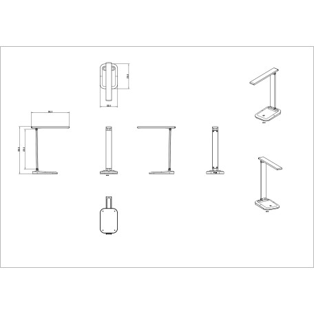 Схема с размерами Arte Lamp A5124LT-1BK