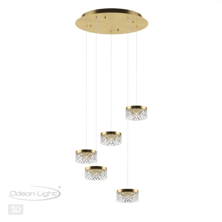 Светодиодная люстра-каскад Odeon Light Fivre 5032/30L, LED 30W 4000K 1958lm - миниатюра 3