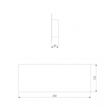 Схема с размерами Elektrostandard a055776