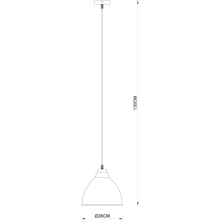 Схема с размерами Arte Lamp A2055SP-1AB